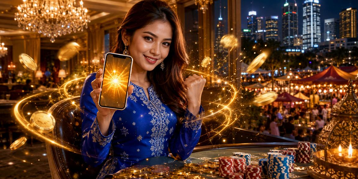 Pemain berbaju kurung mendapat bonus cashback di Petaling Jaya sempena promosi kasino fm12